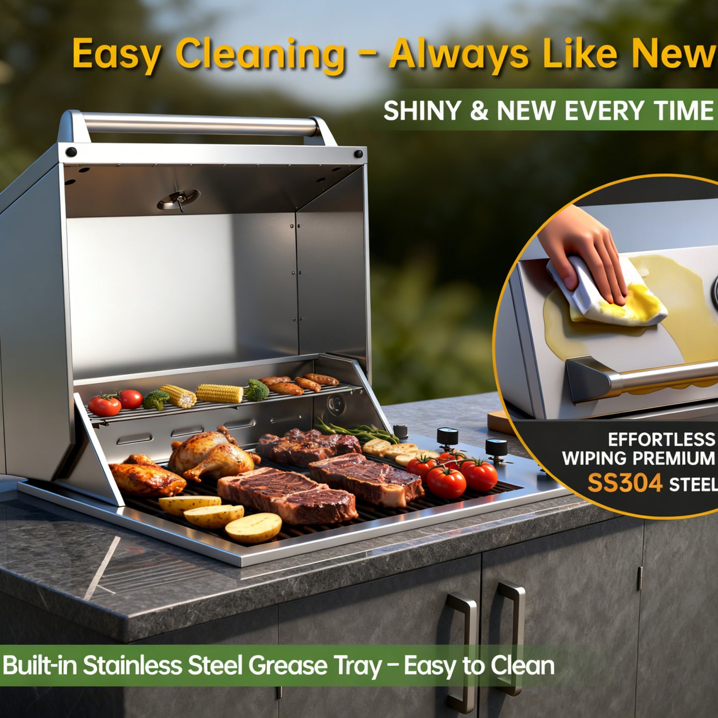 JFQ4510A - Built‑in Gas BBQ Grill